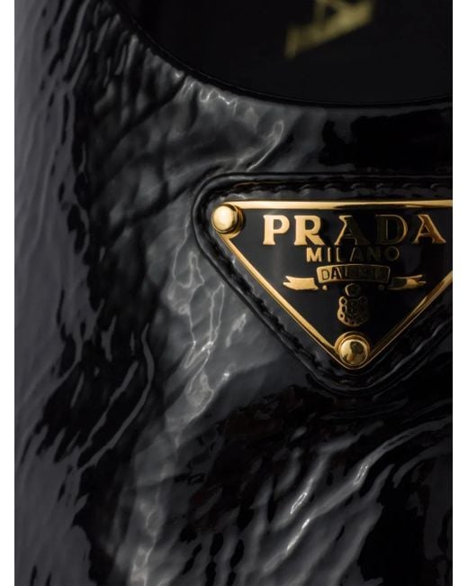 Prada Lakleren Ballerina's in het Black