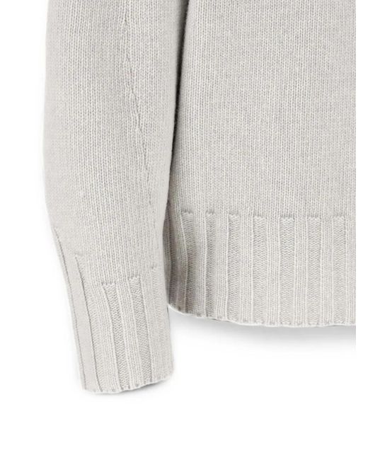 The Attico White Embroidered-Logo Sweater