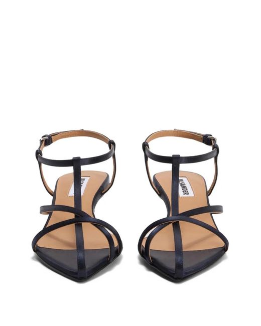Jil Sander White Pointed-Toe Sandals
