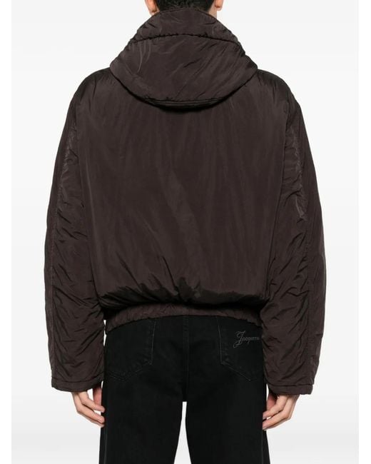 RANRA Brown Hooded Zip-Up Jacket for men