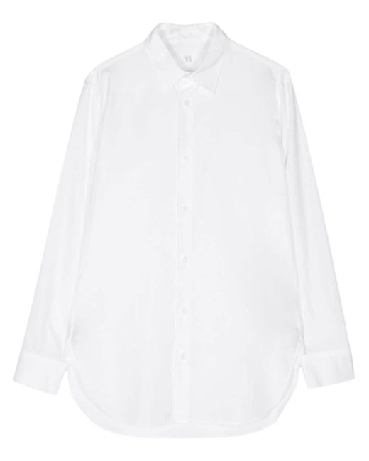 Y's Yohji Yamamoto White Pointed-collar Cotton Shirt