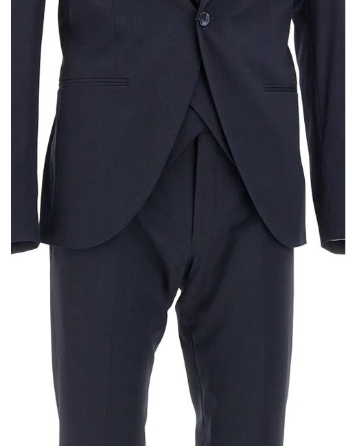 Corneliani Blue Single-Breasted Suit for men