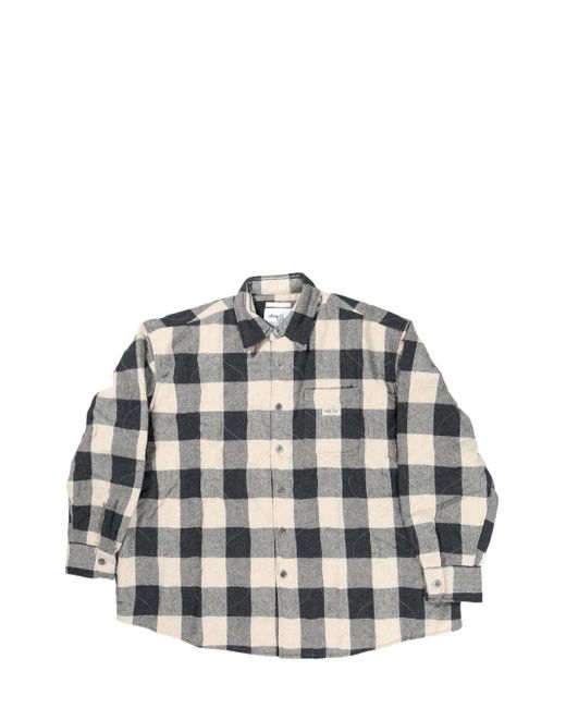 Stussy X Our Legacy Work Shop Borrowed Shirt Jacket in Gray Stussy X Our Legacy Work Shop Borrowed Shirt Jacket in Gray
