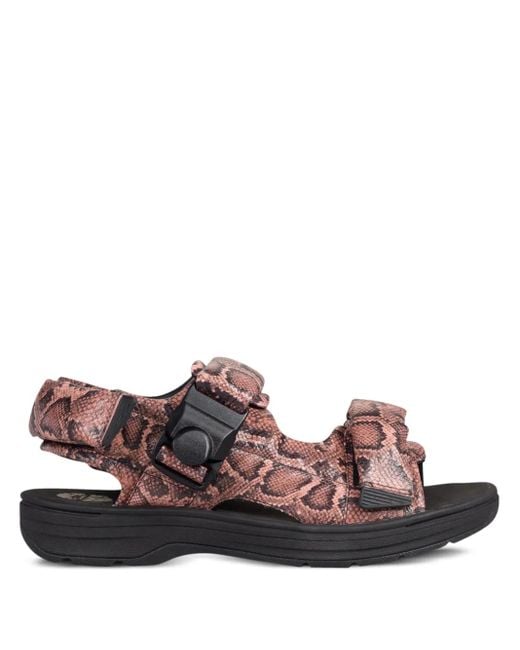 Clarks Brown X Martine Rose Down Sandals
