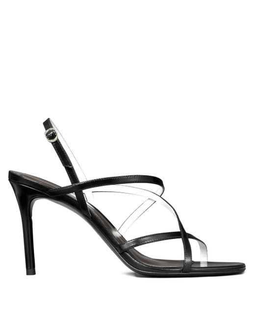 Tory Burch White Strappy High-Heel Sandals