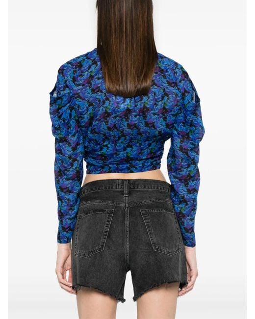 Blouse Nycia À Col V IRO en coloris Blue