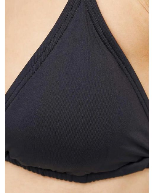 MICHAEL Michael Kors Black Stretch Nylon Triangle Bikini Top