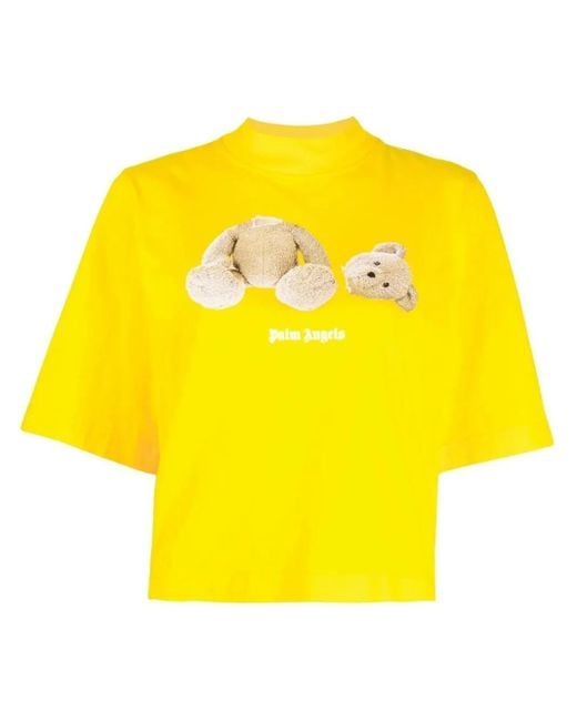 Palm Angels T-shirts And Polos Yellow