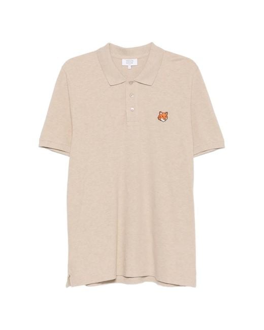 Polo À Patch Fox Head Maison Kitsuné pour homme en coloris Natural