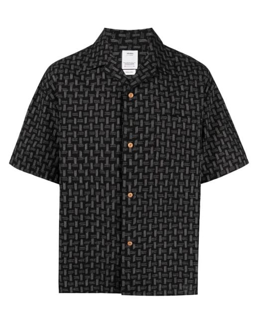 Visvim Overhemd Met Korte Mouwen in het Black voor heren