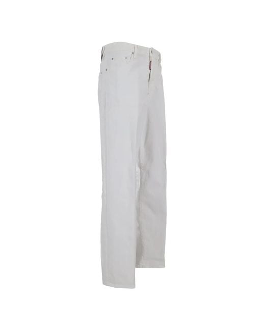DSquared² White Jean À Poches Multiples for men