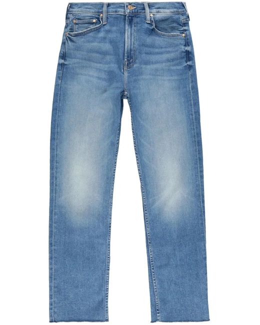 Cown Mid Riders Mother The Mid Rise Rider Jeans in Blue | Lyst