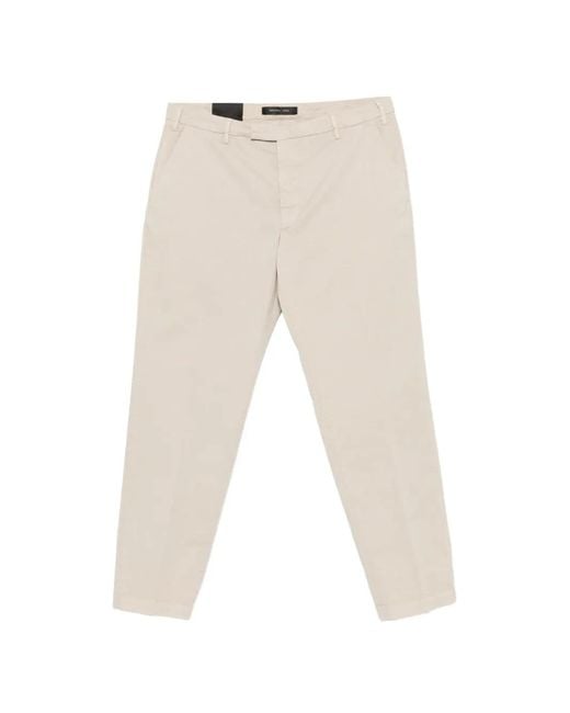Michael Coal White Belt-Loop Pocket Trousers for men