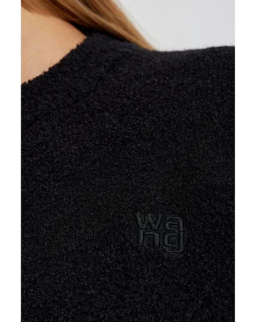 Alexander Wang Blue Textured-Finish Jumper