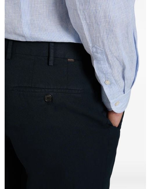 Slowear Blue Pleat Trousers for men