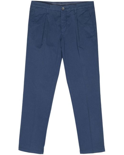 Pantalon chino à plis Corneliani pour homme en coloris Blue