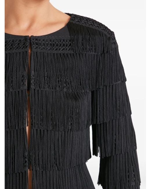 Temperley London Black Layered-Design Jacket