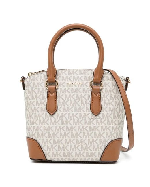 Michael Kors White Logo Tote Bag