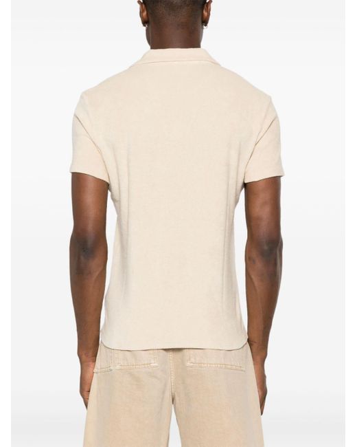 Maison Labiche Natural Terry-cloth Polo Shirt for men