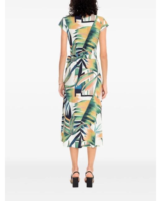 Abito Con Stampa A Fiori di Lygia & Nanny in Green