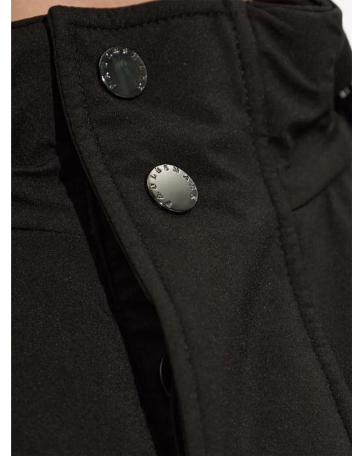 Paul & Shark Black Typhoon Platinum High-Neck Insulated Jacket for men