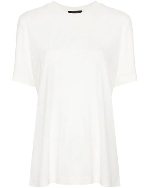 DSquared² White Logo-Plaque T-Shirt