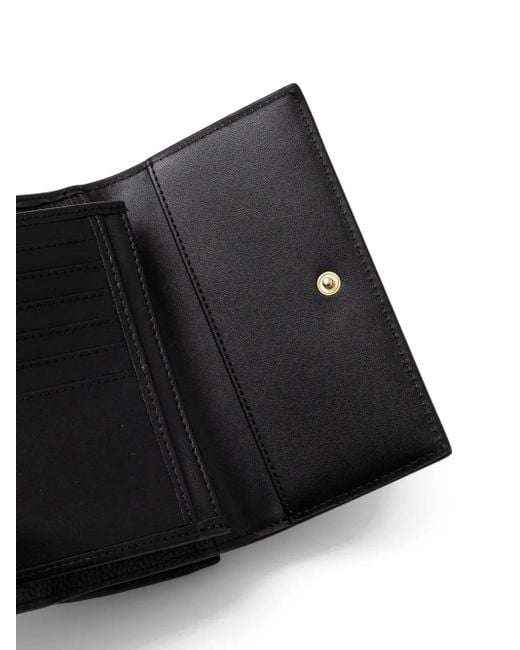Cartera con sello del logo Emporio Armani de color Black