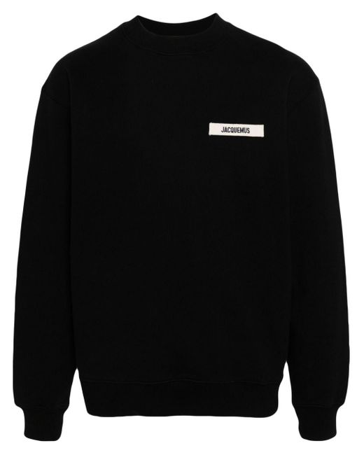 メンズ Jacquemus Les Classiquesコレクション Le Sweatshirt Gros Grain スウェットシャツ Black