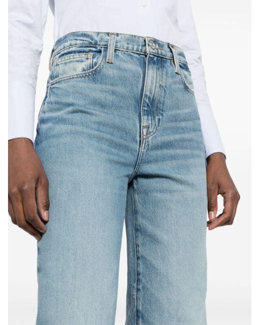 FRAME Blue Weite Le Jane Jeans mit hohem Bund