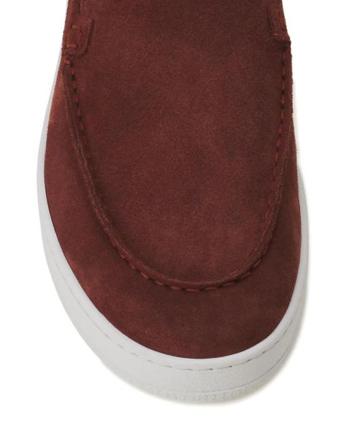 Lanvin Brown Suede Sneakers for men