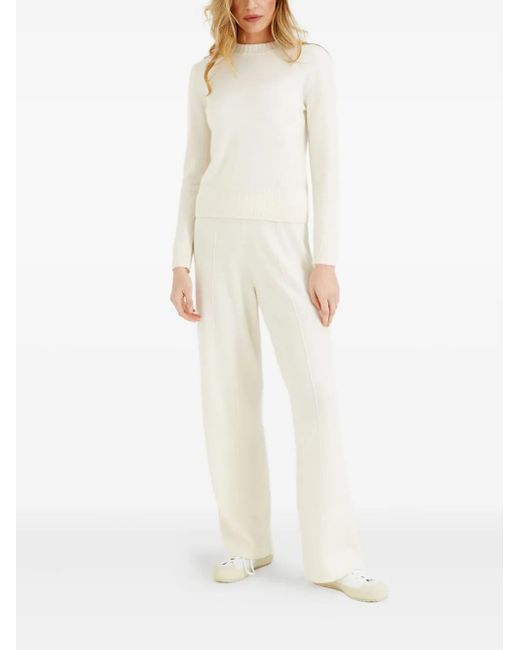 Chinti & Parker White Crew-Neck Sweater