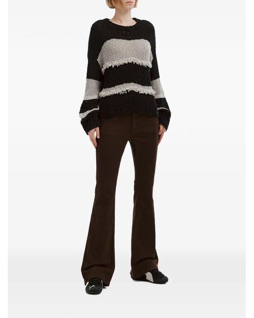 Izzue Black Flared Trousers
