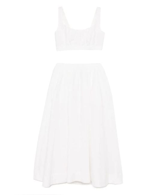 Reformation Shannon リネン ツーピース White