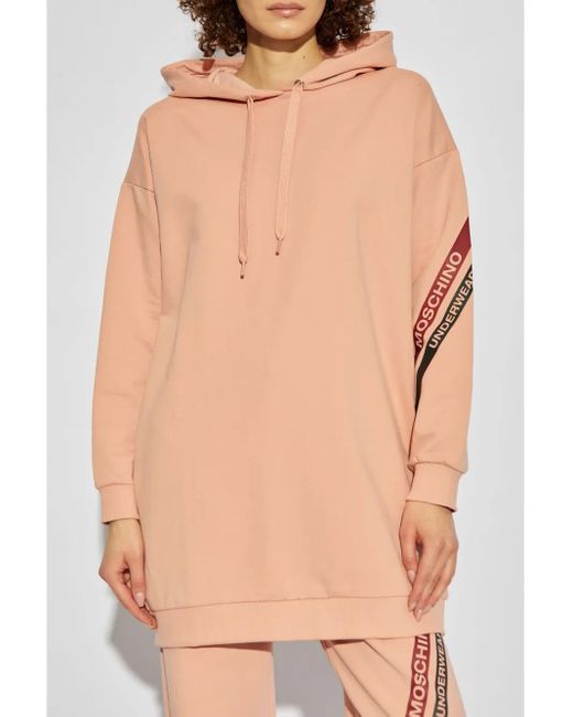 Moschino Natural Logo Hoodie