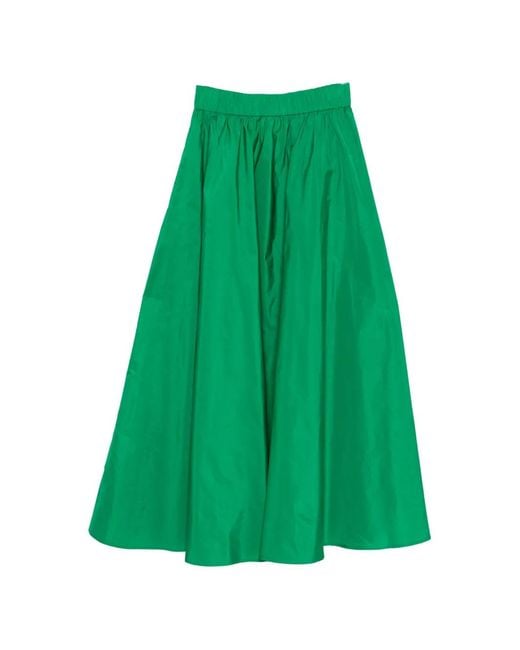 P.A.R.O.S.H. Green Gathered Skirt