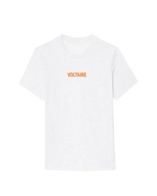 Zadig & Voltaire White Photograph Logo T-Shirt for men