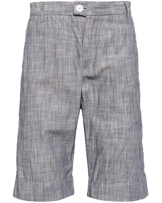 Private Stock Gray The Duke Pinstripe-pattern Shorts for men