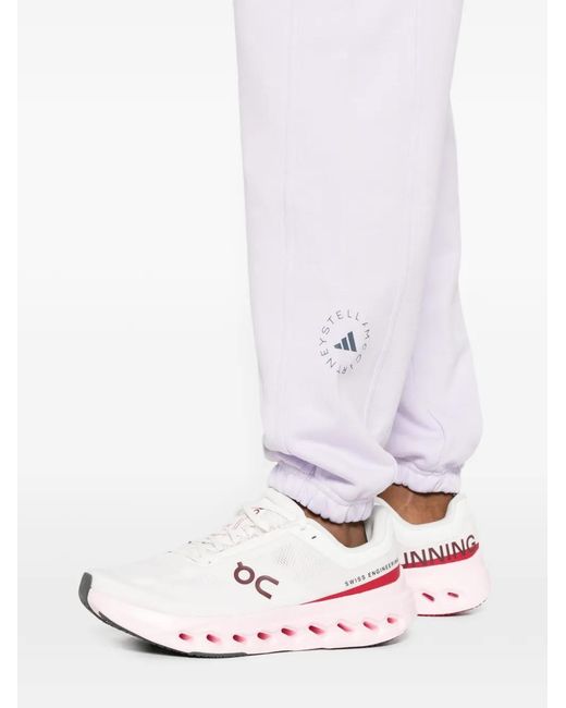 Adidas By Stella McCartney White Drawstring Track Pants