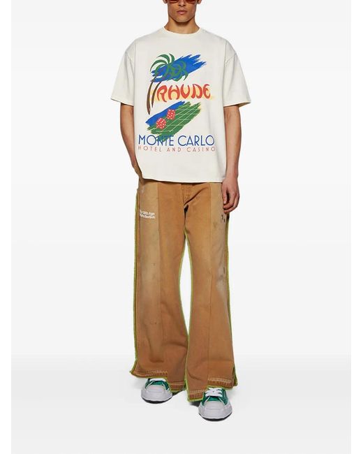 Maison Mihara Yasuhiro Green Hank Low Brushed Leather Sneakers for men