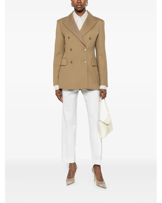 P.A.R.O.S.H. Natural Double-Breasted Blazer