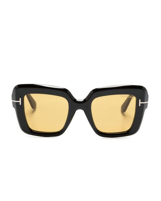 Gafas de sol con montura cat eye Tom Ford de color Natural