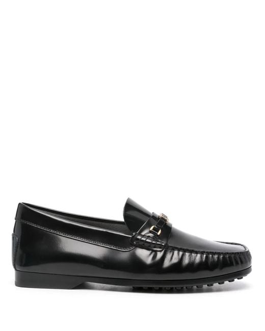 Tod's Black Kate Orel Patent Leather Loafer for men