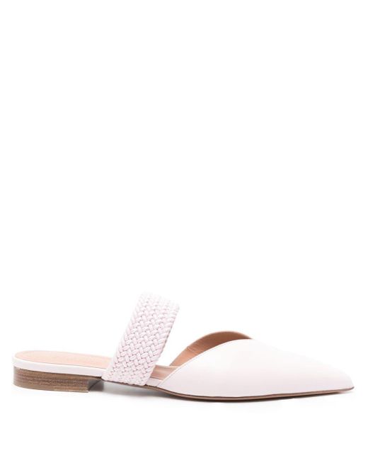 Malone Souliers White Maisie Mules