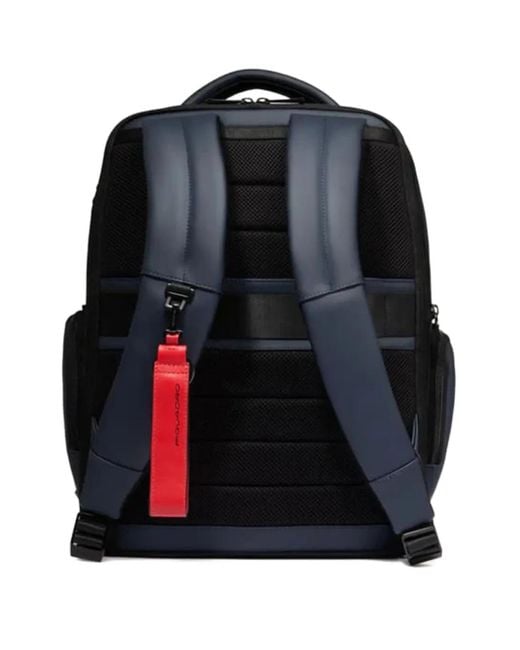 Piquadro Blue Padded Pocket Backpack