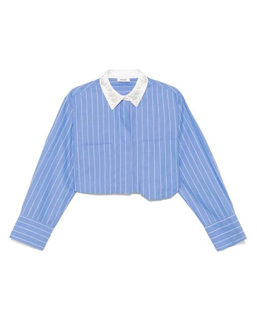 Camisa a rayas Sandro de color Blue