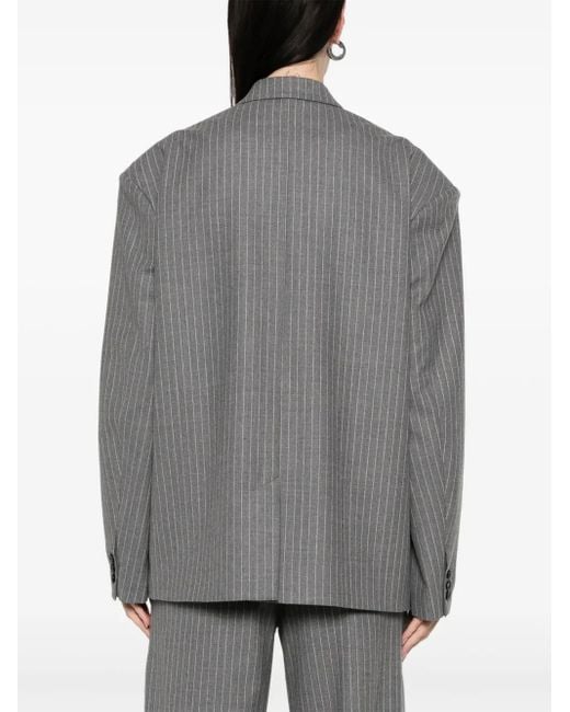 Isabel Marant Gray Medium Double-Breasted Klero Blazer