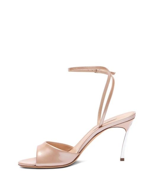 Casadei White Blade Sandals