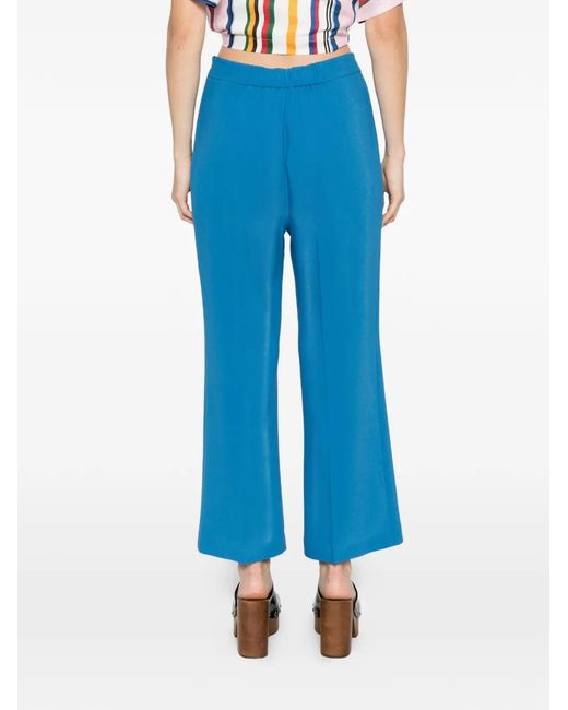 Etro Blue Viscose Acetate Elastane Pants