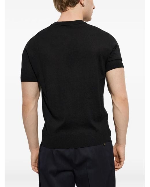 Brioni Black T-Shirt À Col Rond for men