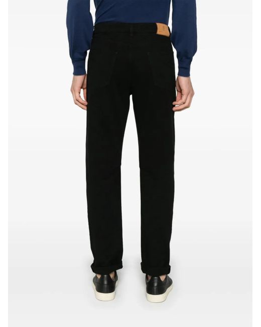 Brunello Cucinelli Jeans Met Geverfd Effect in het Black voor heren